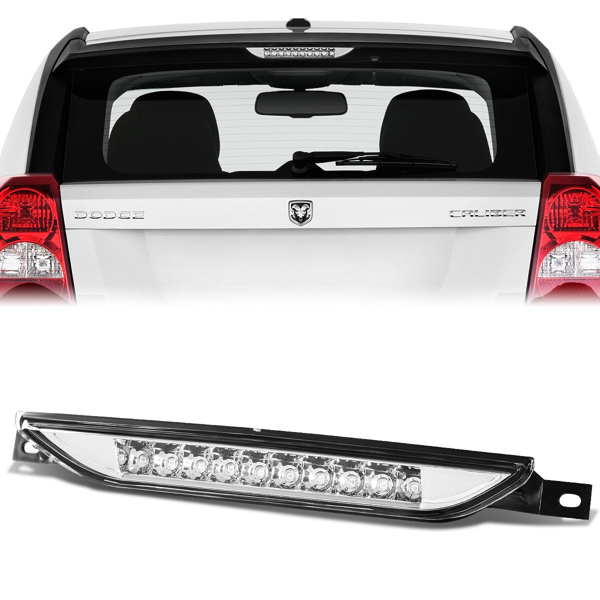 Nuvision Lighting, 11-17 Dodge Durango Jeep Grand Cherokee WK2 LED 3rd Brake Light - Clear Lens