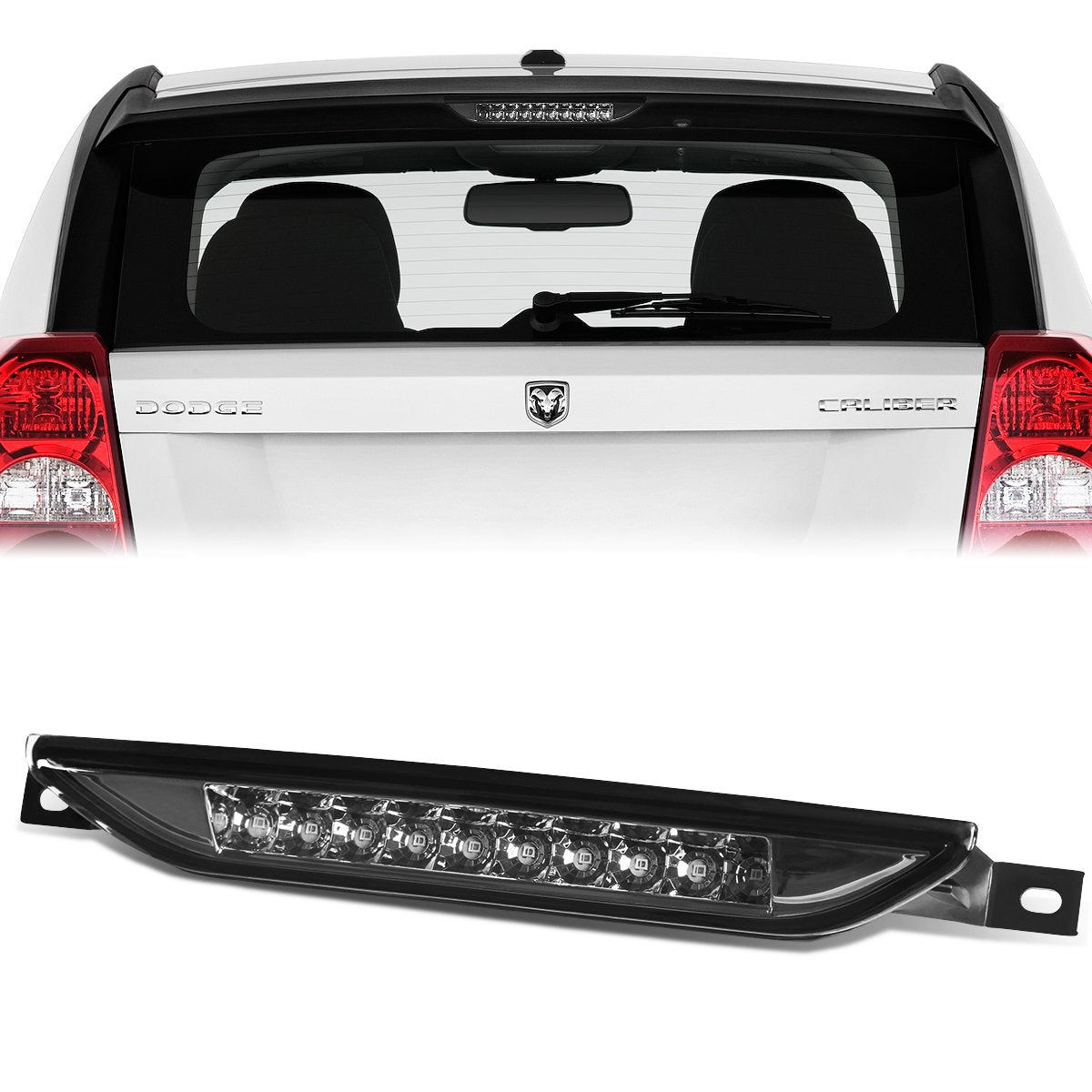 Nuvision Lighting, 11-17 Dodge Durango Jeep Grand Cherokee WK2 LED 3rd Brake Light - Smoked Lens