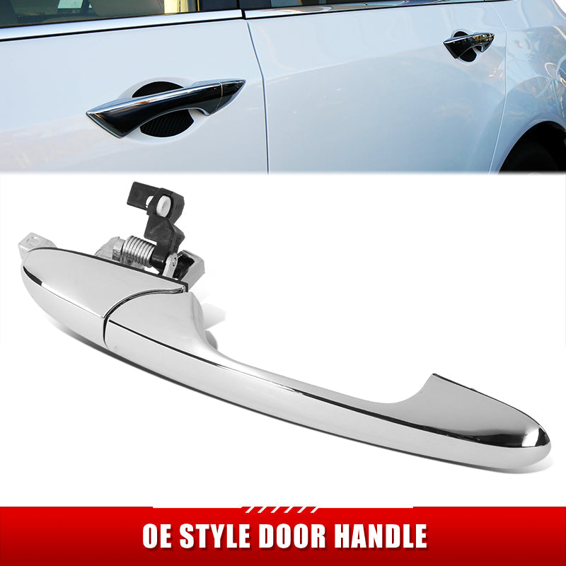 CAAP, 12-19 Fiat 500 Front Passenger Side Exterior Door Handle (Chrome) - without Keyhole