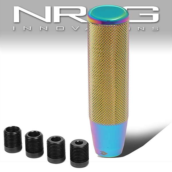 NRG Innovations, 120mm Tall Knurled Cylinder Style Aluminum Shift Knob [A Variety of Color Options]