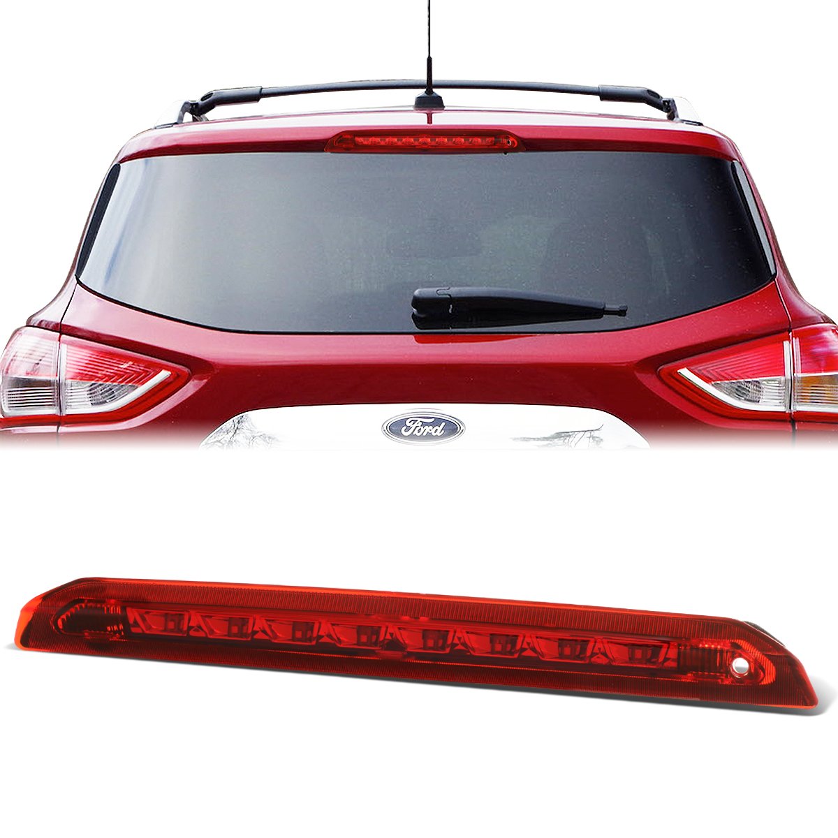 Nuvision Lighting, 13-18 Ford Escape LED 3rd Brake Light - Red Lens