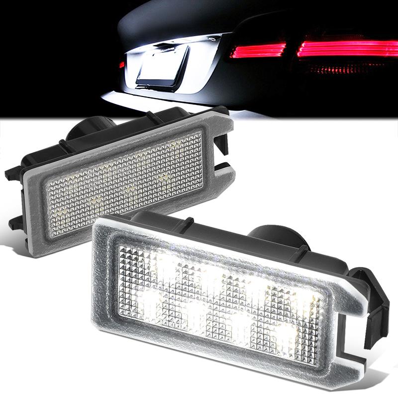 Nuvision Lighting, 13-19 Fiat 500 14-20 Jeep Grand Cherokee WK2 White LED License Plate Lights