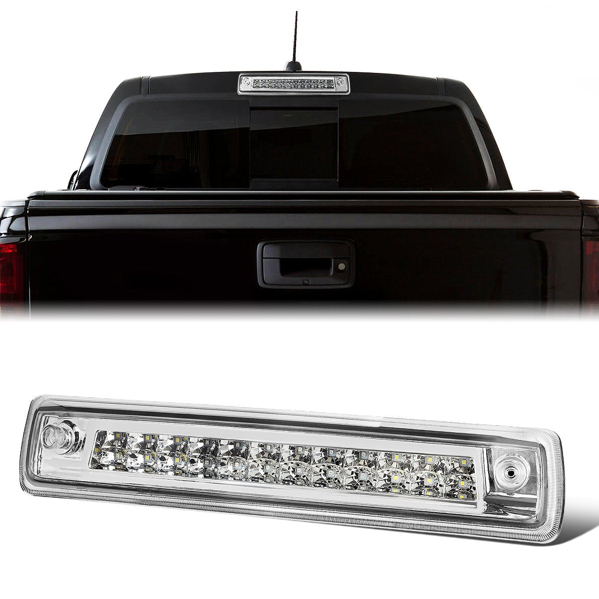 Nuvision Lighting, 15-18 Chevy Colorado GMC Canyon LED 3rd Brake Light+Cargo Lamp - Clear Lens