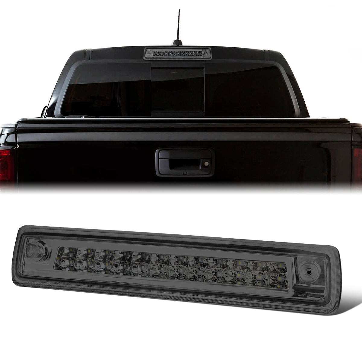 Nuvision Lighting, 15-18 Chevy Colorado GMC Canyon LED 3rd Brake Light+Cargo Lamp - Smoked Lens