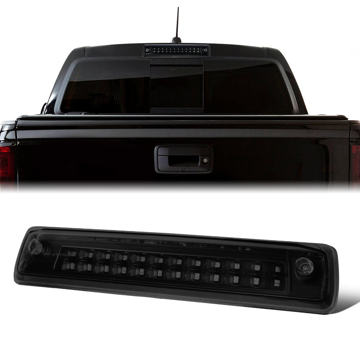 Nuvision Lighting, 15-18 Chevy Colorado GMC Canyon LED 3rd Brake Light+Cargo Lamp - Tinted Lens