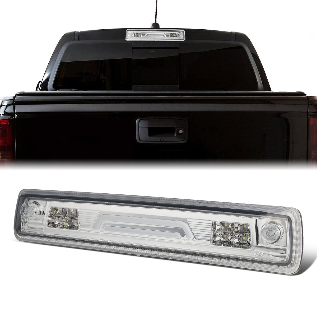 Nuvision Lighting, 15-18 Chevy Colorado GMC Canyon LED Bar 3rd Brake Light+Cargo Lamp - Clear Lens