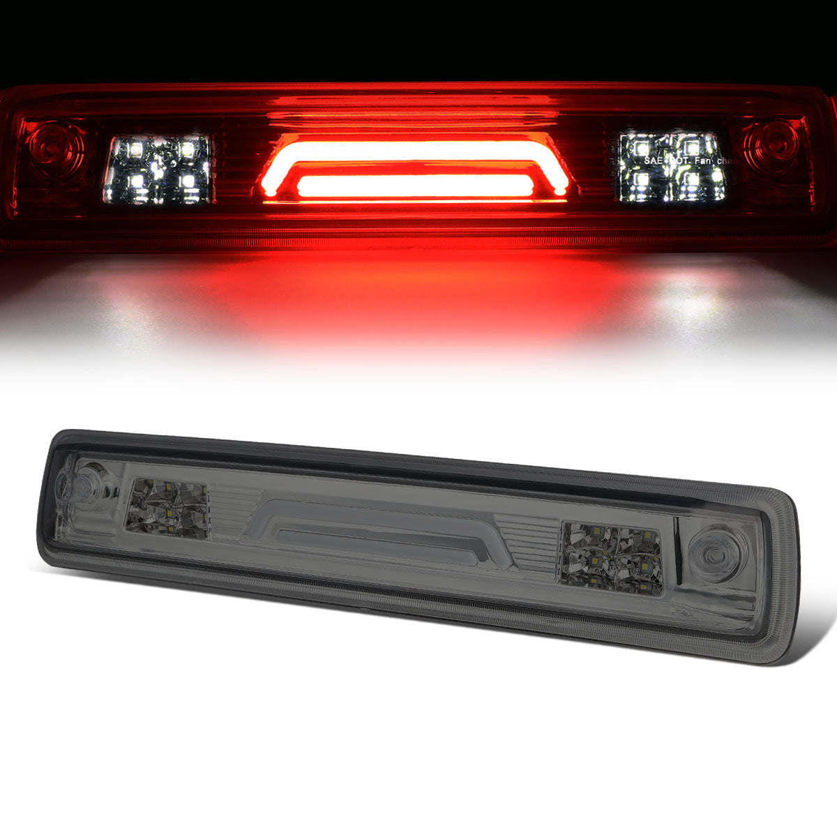 Nuvision Lighting, 15-18 Chevy Colorado GMC Canyon LED Bar 3rd Brake Light+Cargo Lamp - Smoked Lens