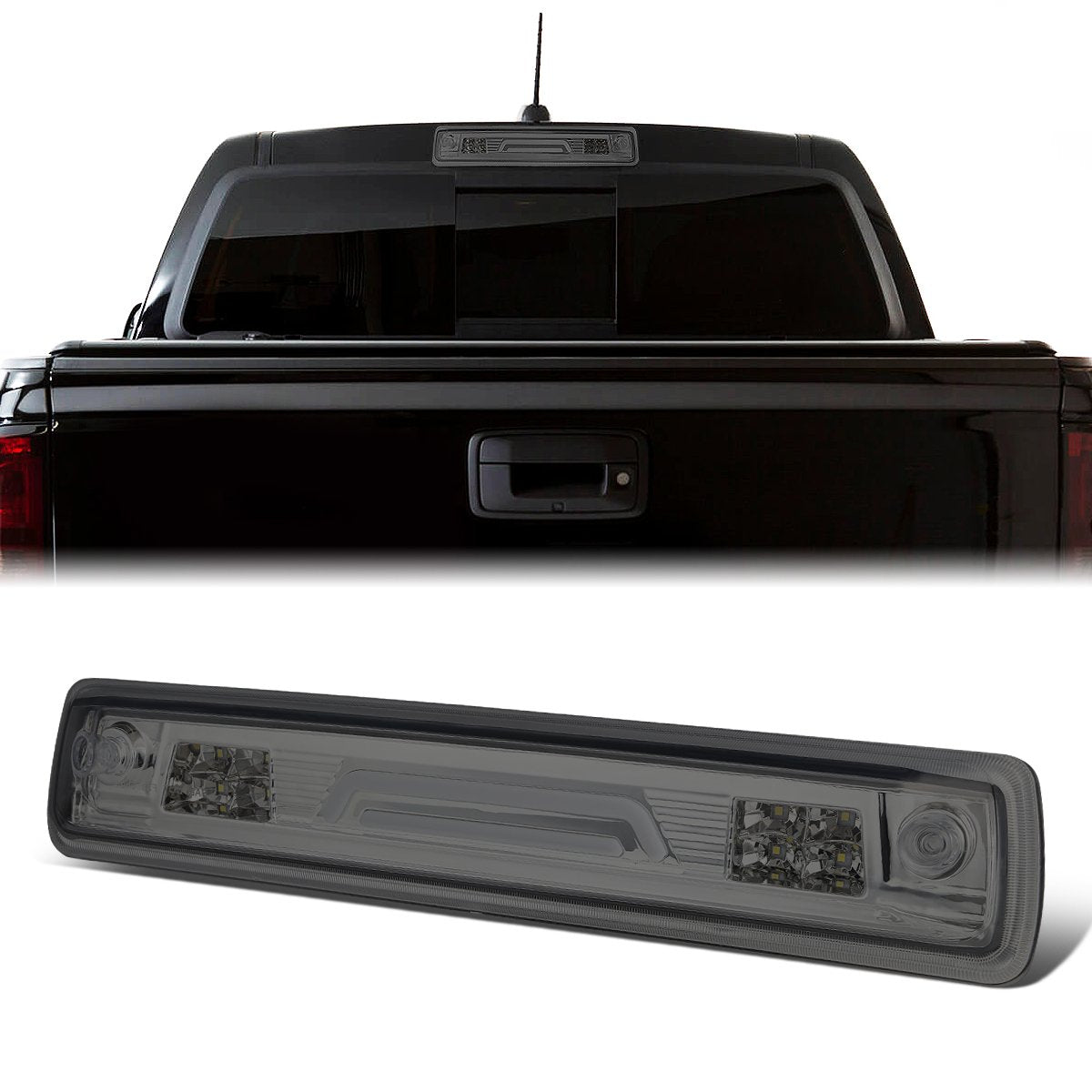 Nuvision Lighting, 15-18 Chevy Colorado GMC Canyon LED Bar 3rd Brake Light+Cargo Lamp - Smoked Lens