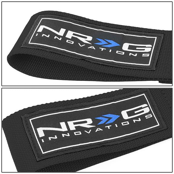 NRG Innovations, 15-19 Audi A3 S3 08-19 A5 S5 Bumper Tow Hook Strap - TOW-A4BK