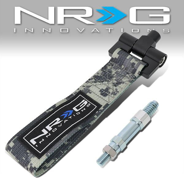 NRG Innovations, 15-19 Audi A3 S3 08-19 A5 S5 Bumper Tow Hook Strap - TOW-A4CM2