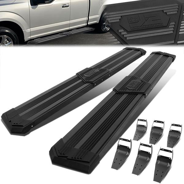 J2 Engineering, 15-20 Ford F150 F250 F350 Extended Super Cab 10 in. Wide Step Bar Running Board - Black