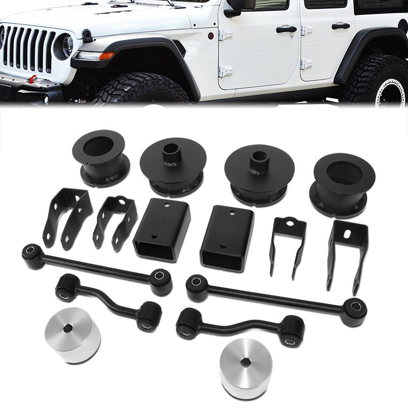 J2 Engineering, 18-22 Jeep Wrangler JL 2.5 in. Front/ Rear Lift Kit (2WD, 4WD)