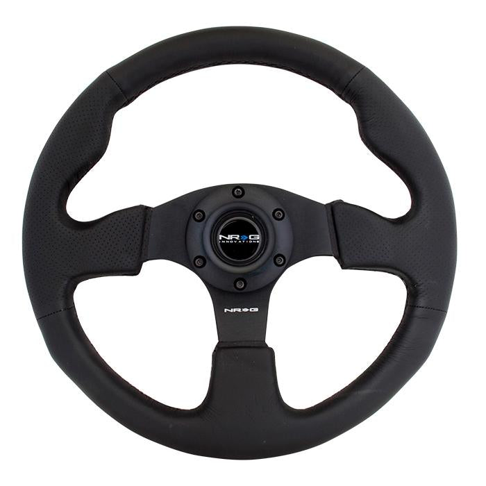 NRG Innovations, 320mm Leather Grip Steering Wheel - RST-012R