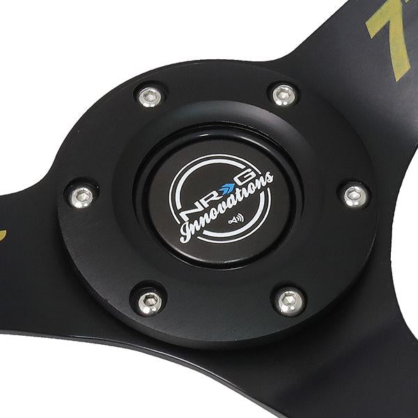 NRG Innovations, 350mm 3 in. Deep Dish Alcantara Grip Steering Wheel - RST-036MB-A-MF2