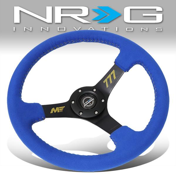 NRG Innovations, 350mm 3 in. Deep Dish Alcantara Grip Steering Wheel - RST-036MB-A-MF2