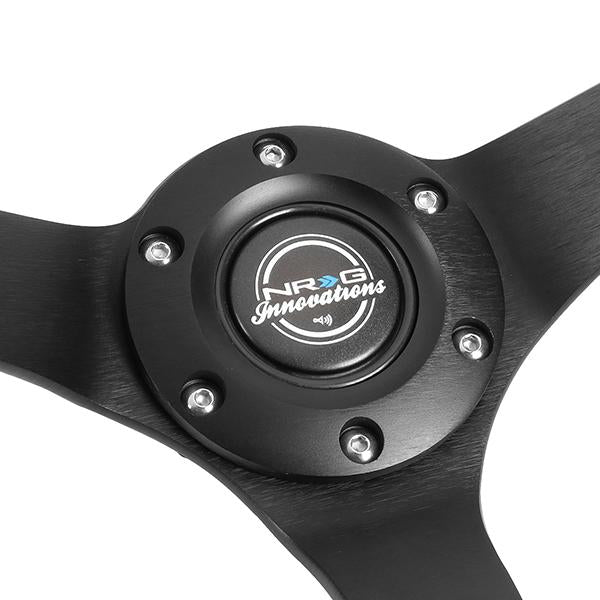 NRG Innovations, 350mm 3 in. Deep Dish Alcantara Grip Steering Wheel - RST-036MB-BUA