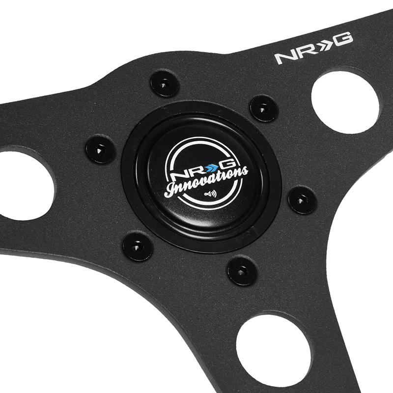 NRG Innovations, 350mm M-Stitching Style Aluminum Steering Wheel - RST-068