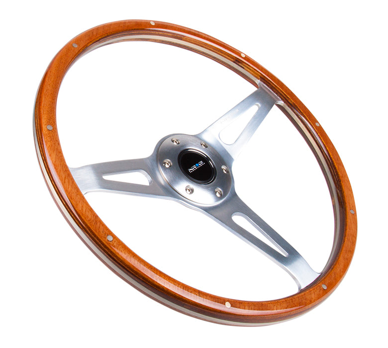 NRG Innovations, 365mm Classic Wood Grain Grip Steering Wheel - ST-065