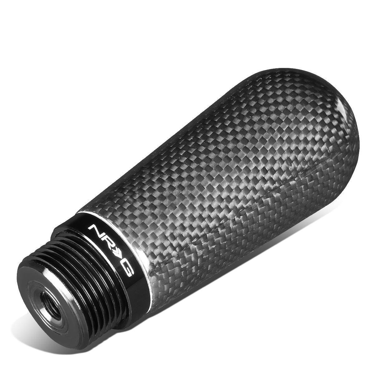 NRG Innovations, 4.5 to 7 in. Tall Adjustable Carbon Fiber Look Aluminum Shift Knob - SK-530CF-1