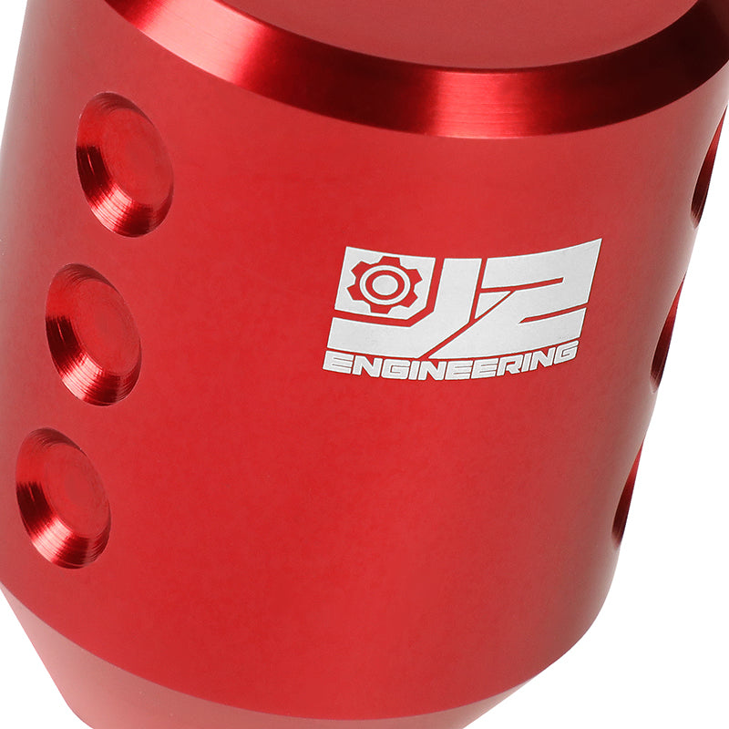 J2 Engineering, 40mm W X 55mm H Cylindrical Design Aluminum Shift Knob [A Variety of Color Options]