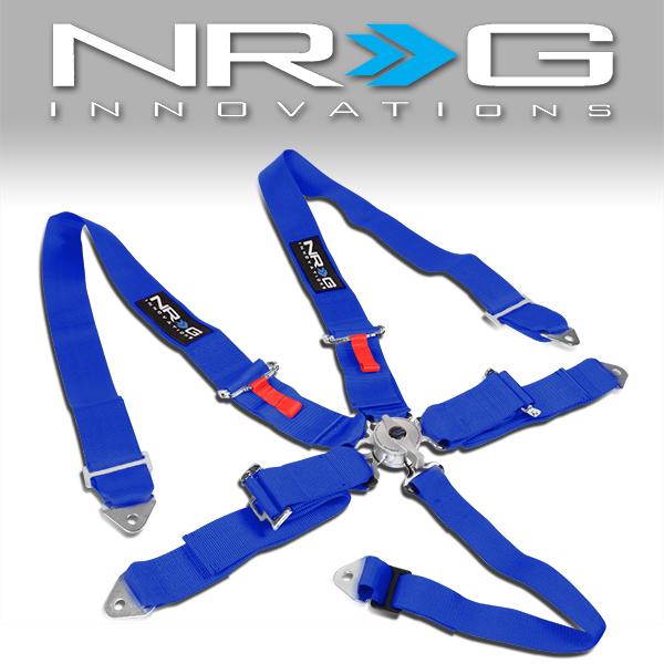 NRG Innovations, 5-Point 3 in. Width Seat Belt Harness w/Cam-Lock Buckle - SBH-R6PCBL