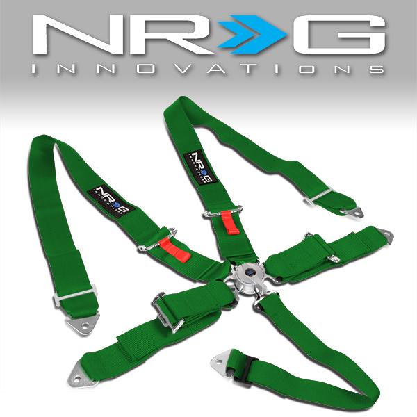 NRG Innovations, 5-Point 3 in. Width Seat Belt Harness w/Cam-Lock Buckle - SBH-R6PCGN