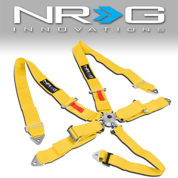 NRG Innovations, 5-Point 3 in. Width Seat Belt Harness w/Cam-Lock Buckle - SBH-R6PCYL