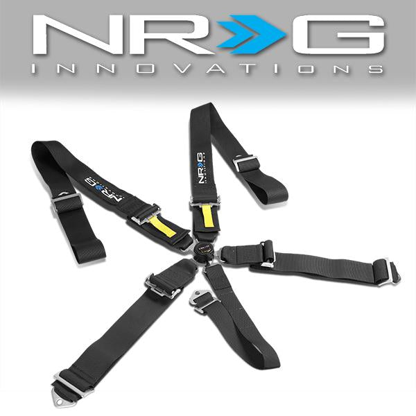 NRG Innovations, 5-Point 3 in. Width Seat Belt Harness w/Cam-Lock Buckle - SBH-RS5PCBK