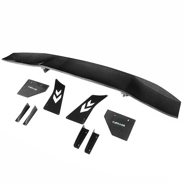 NRG Innovations, 69 in. Length GT Style Carbon Fiber Spoiler - CARB-A691NRG