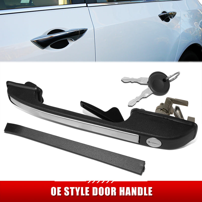 CAAP, 79-92 Volkswagen Golf Jetta Rabbit Front Driver Side Exterior Door Handle - with Keyhole & Key