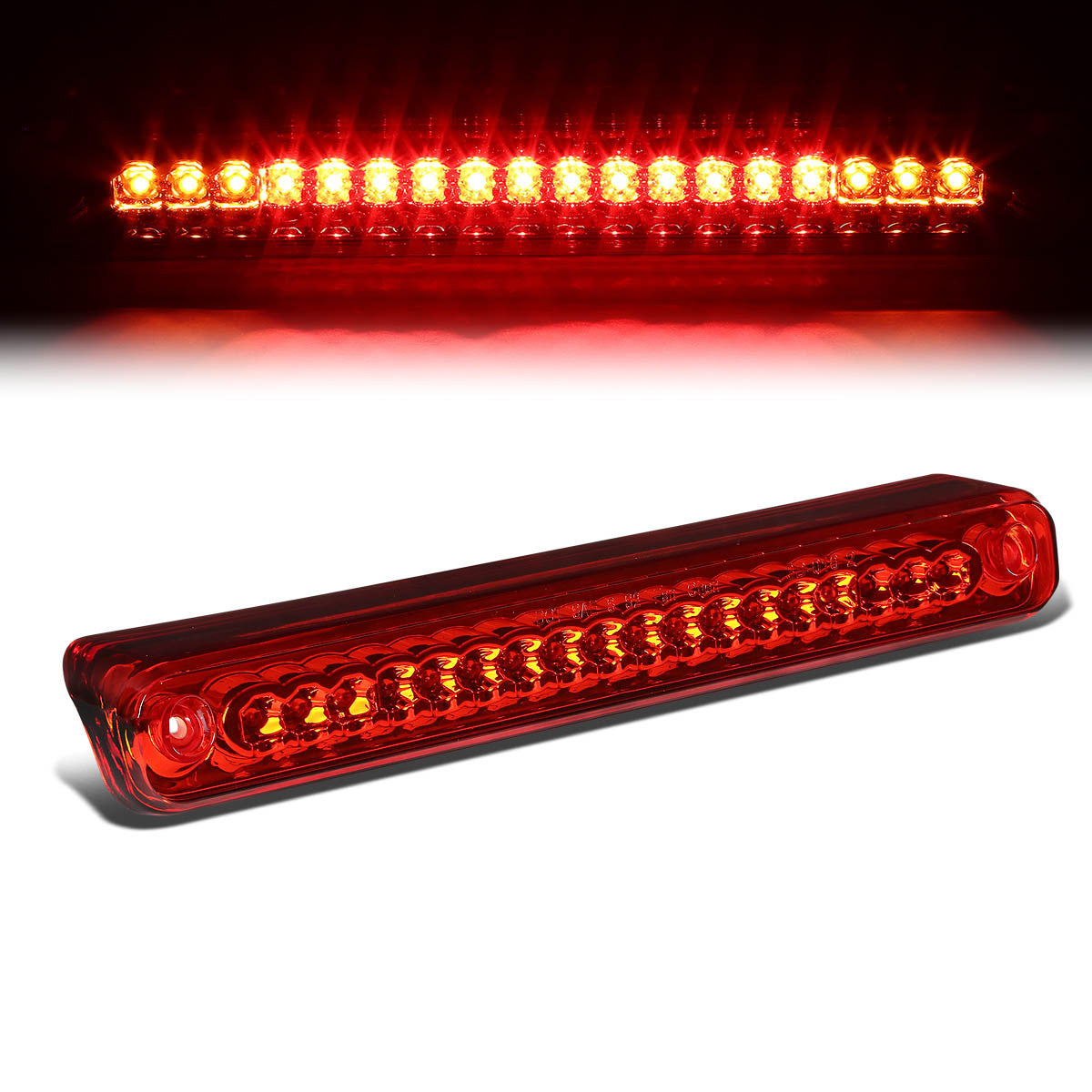 Nuvision Lighting, 88-00 Chevy C/K 1500 2500 3500 Suburban LED 3rd Brake Light+Cargo Lamp - Red