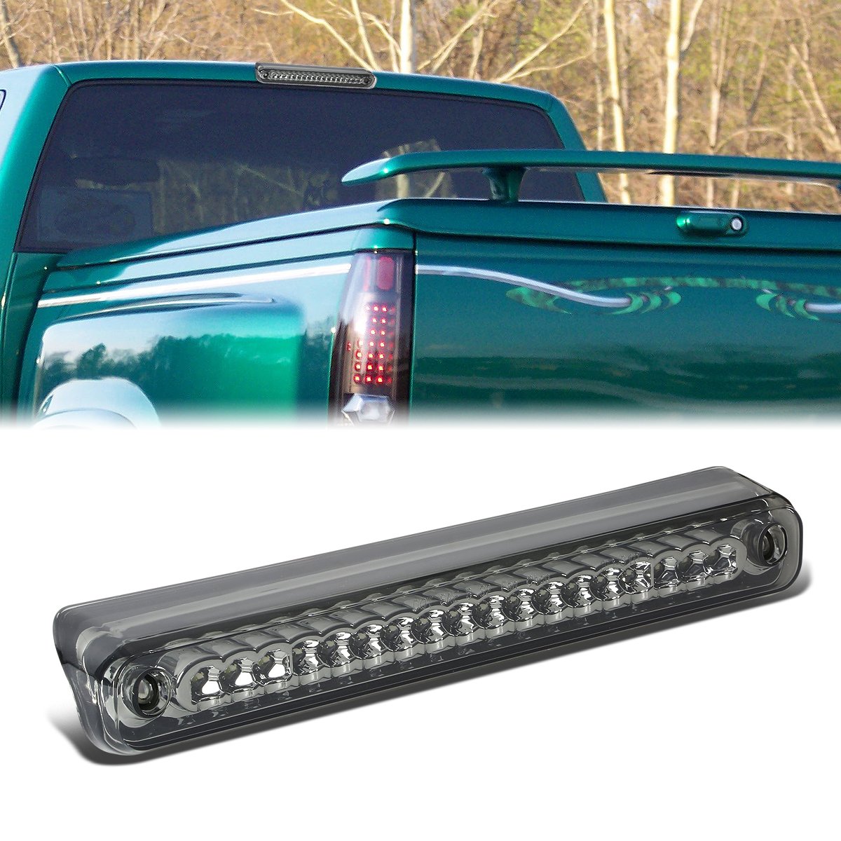 Nuvision Lighting, 88-00 Chevy C/K 1500 2500 3500 Suburban LED 3rd Brake Light+Cargo Lamp - Smoked