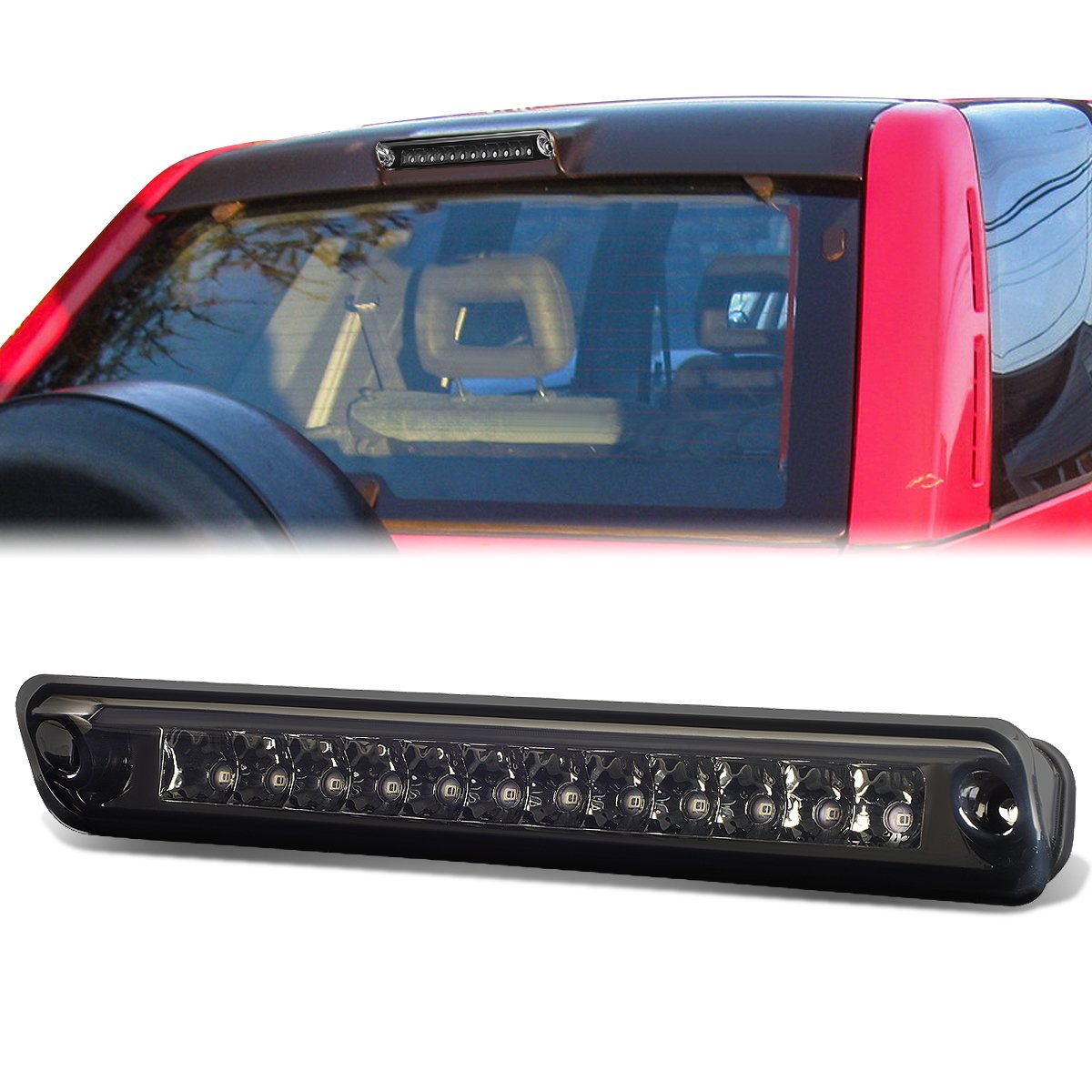 Nuvision Lighting, 93-97 Honda Passport Isuzu Rodeo LED 3rd Brake Light - Smoked Lens