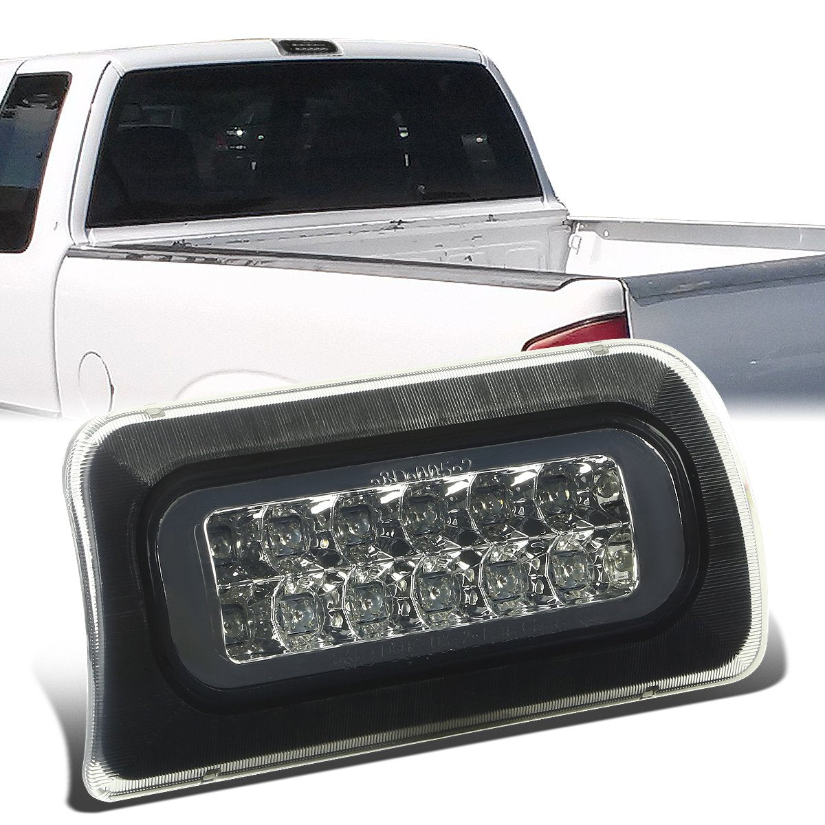 Nuvision Lighting, 94-03 Chevy S10 GMC Sonoma Standard Cab LED 3rd Brake Light - Smoked Lens