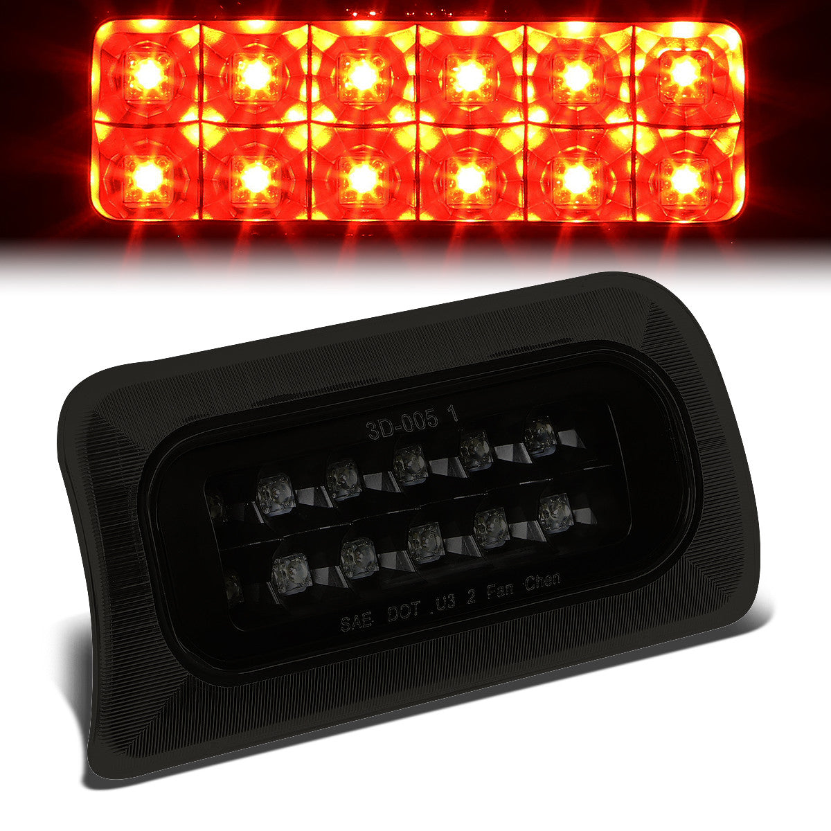 Nuvision Lighting, 94-03 Chevy S10 GMC Sonoma Standard Cab LED 3rd Brake Light - Tinted Lens