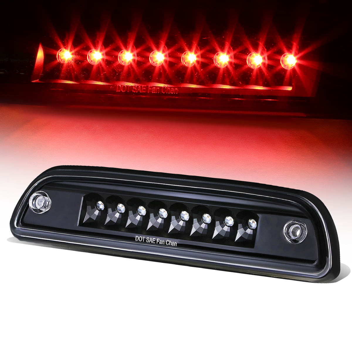 Nuvision Lighting, 95-15 Toyota Tacoma LED 3rd Brake Light - Black Housing