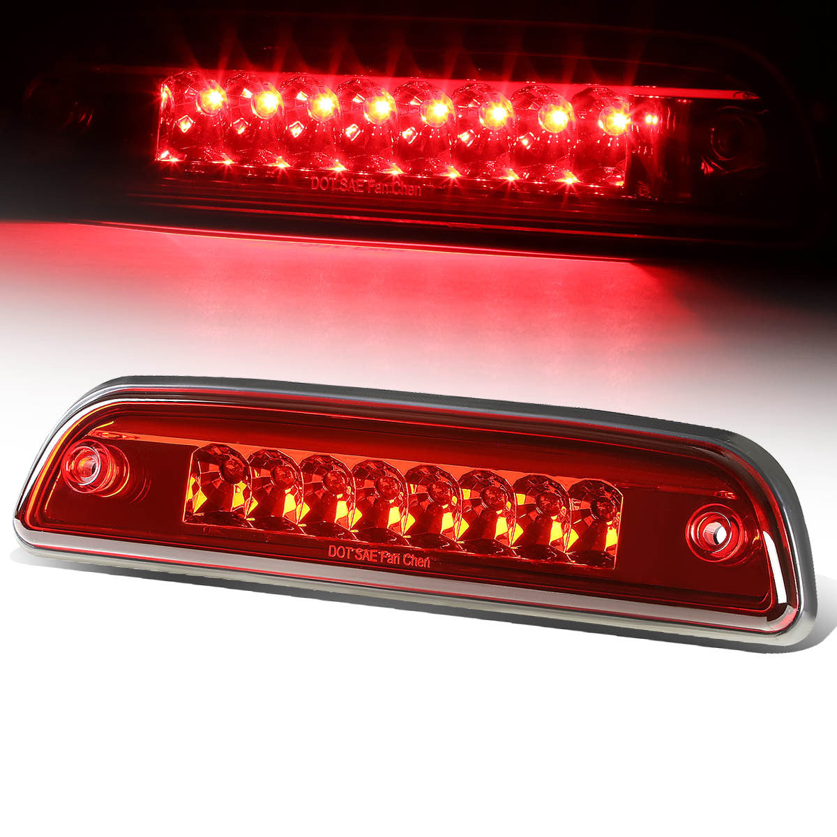 Nuvision Lighting, 95-15 Toyota Tacoma LED 3rd Brake Light - Red Lens