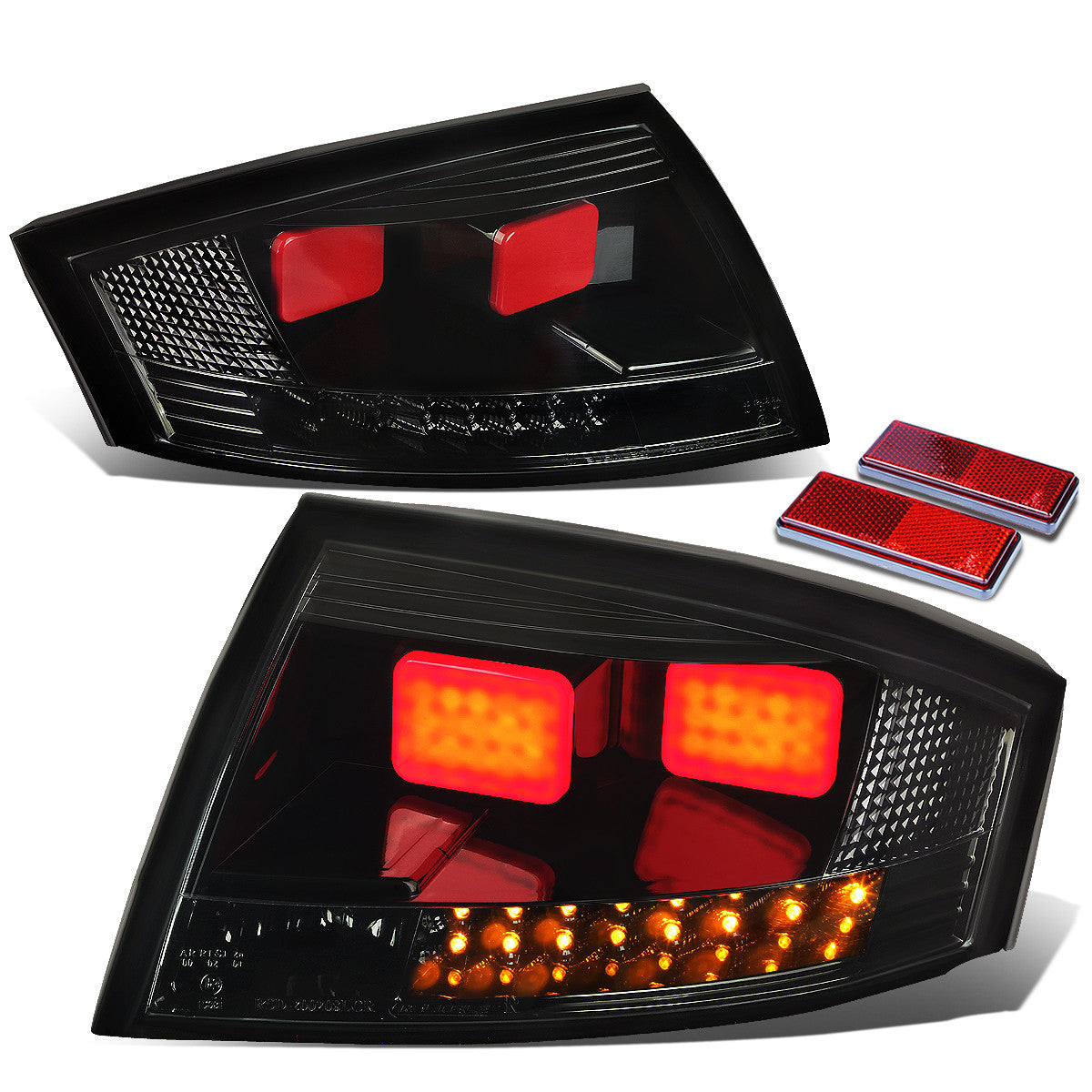 Nuvision Lighting, 99-06 Audi TT & Quattro LED Rear Brake Tail Lights - Tinted Housing