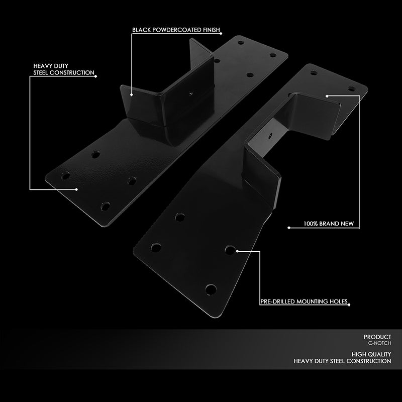 J2 Engineering, 99-07 Chevy Silverado GMC Sierra 1500 Rear Axle Lowering C-Notch Bracket