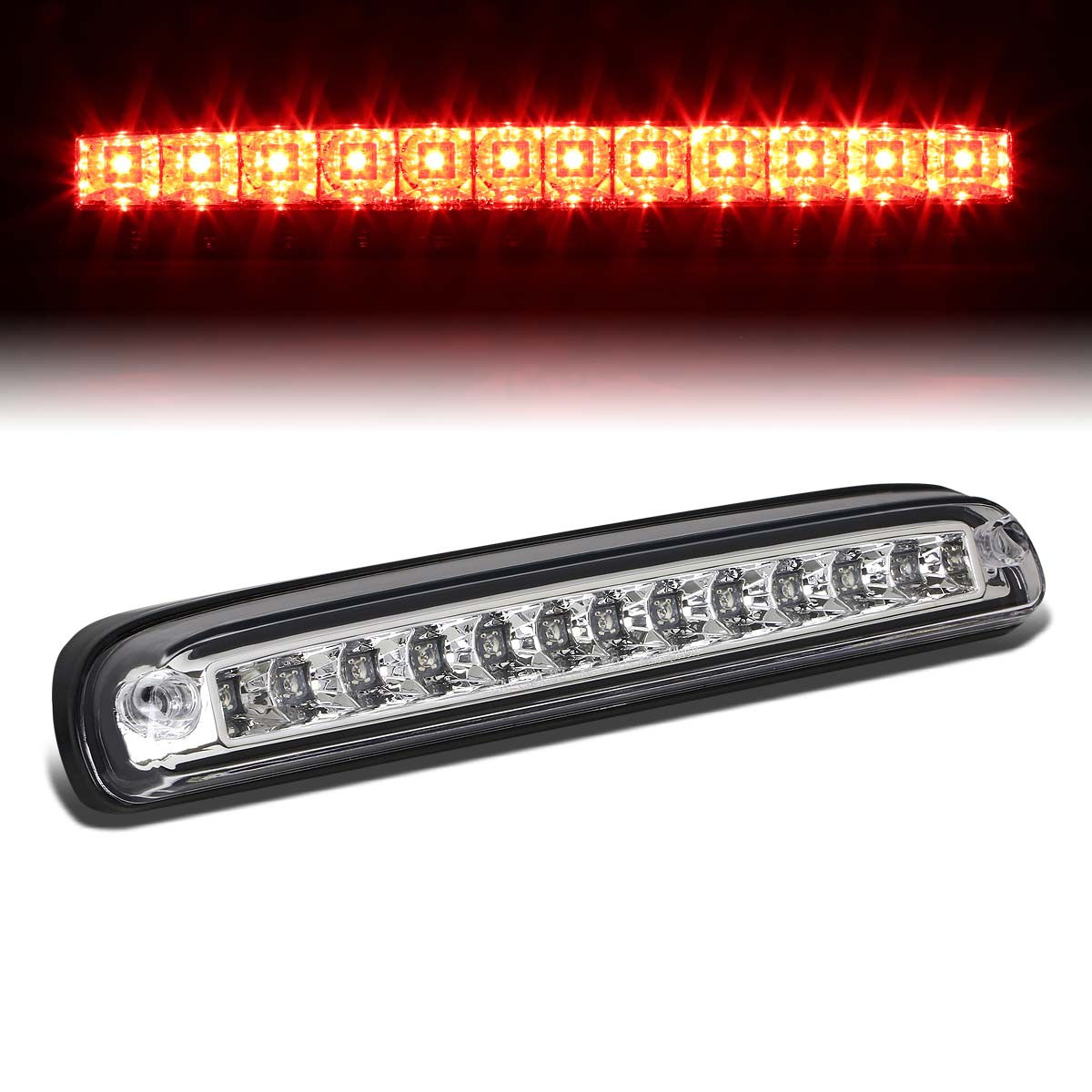 Nuvision Lighting, 99-16 Ford F250 F350 F450 F550 Super Duty 93-11 Ranger LED 3rd Brake Light - Clear