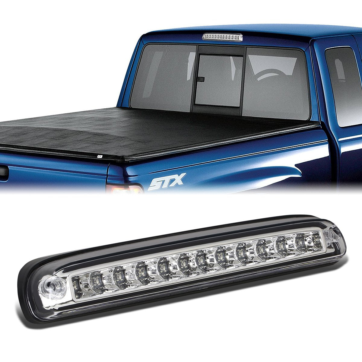 Nuvision Lighting, 99-16 Ford F250 F350 F450 F550 Super Duty 93-11 Ranger LED 3rd Brake Light - Clear