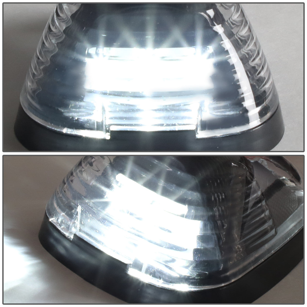 DNA Motoring, 99-16 Ford F250-F550 Super Duty 05-07 E150-E450 Black Housing Cab Roof Lights - White LED