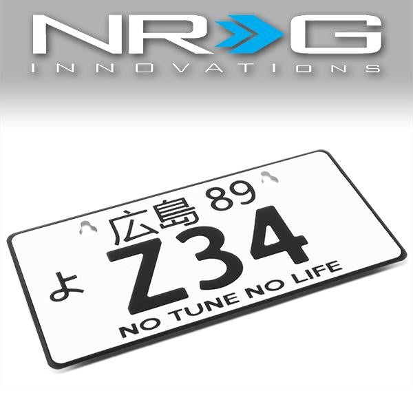 NRG Innovations, Aluminum JDM Mini License Plate w/Suction Cups - Hiroshima - MP-001-Z34