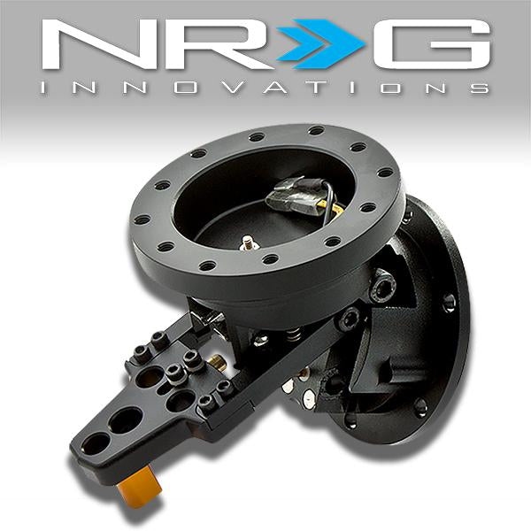 NRG Innovations, Aluminum Steering Wheel Quick Tilt System w/Lock - SRT-100BK