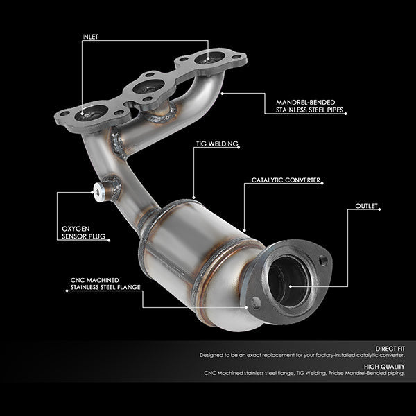 CAAP, Factory Replacement Catalytic Converter 04-06 Toyota Sienna Lexus RX330 (Left Position)