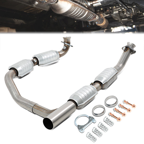 CAAP, Factory Replacement Catalytic Converter 05-09 Ford E150 E250 E350 Super Duty 5.4L Y-Pipe