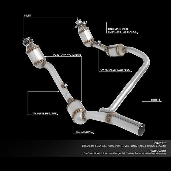 CAAP, Factory Replacement Catalytic Converter 07-09 Jeep Wrangler JK 3.8L