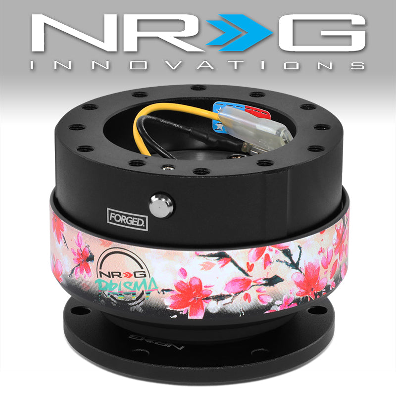 NRG Innovations, Gen 2.0 Aluminum Steering Wheel Quick Release - SRK-200BK-SAKURA