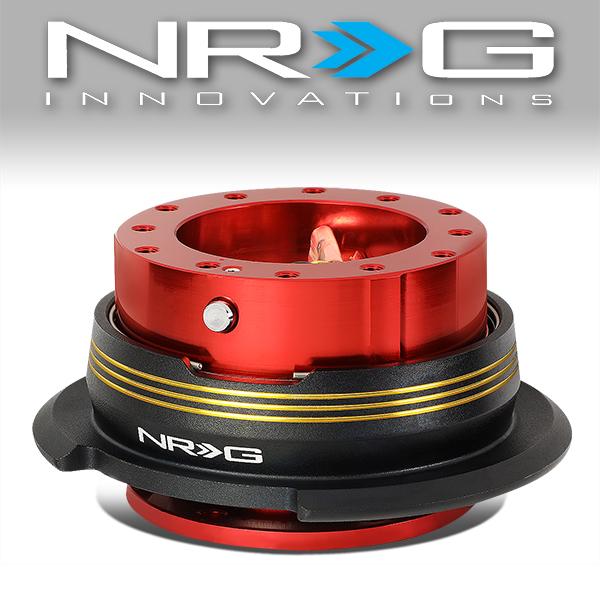 NRG Innovations, Gen 2.9 Aluminum Steering Wheel Quick Release - SRK-290RD-BK-CG