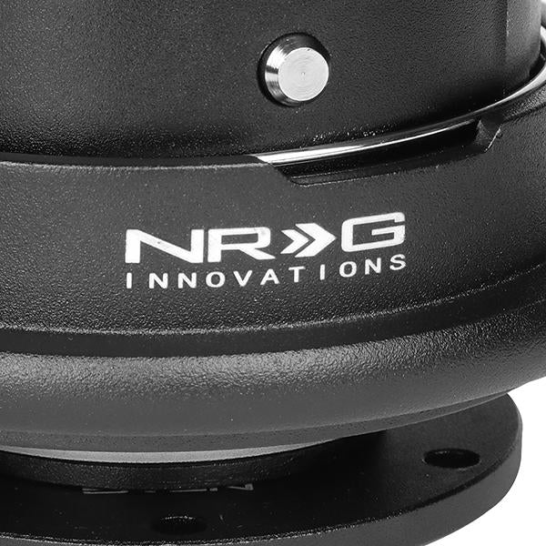 NRG Innovations, Gen 4.0 Steering Wheel Quick Release Adapter w/Carbon Fiber Hnadle - SRK-700BK-CF